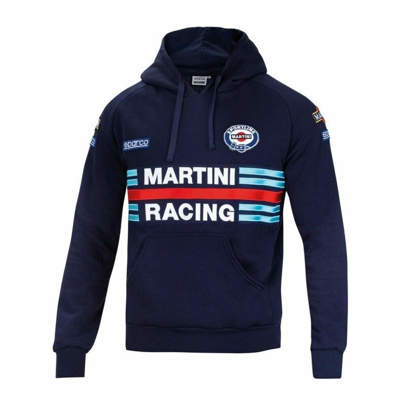 Sparco|Polar com Capuz Sparco Martini Racing Azul Marinho Sparco|Polar com Capuz Sparco Martini Racing Azul Marinho