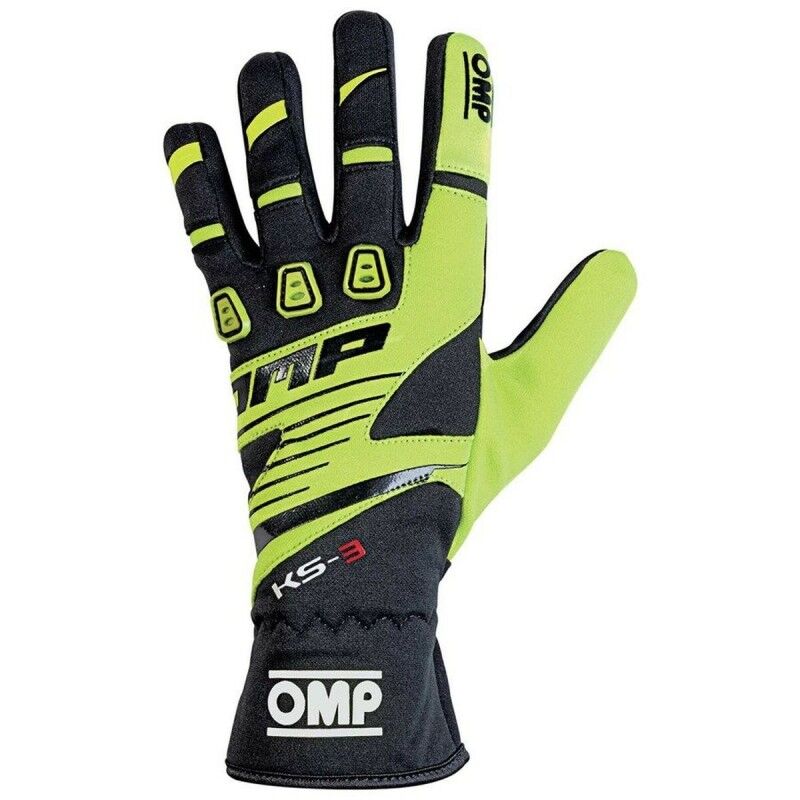 OMP|Luvas de karting OMP KS-3 Amarelo/Preto S