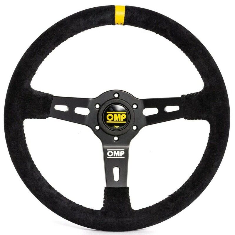 OMP|Volante de Corrida OMP OMPOD/2055/N Ø 35 cm Preto Preto/Amarelo OMP|Volante de Corrida OMP OMPOD/2055/N Ø 35 cm Preto Preto/Amarelo