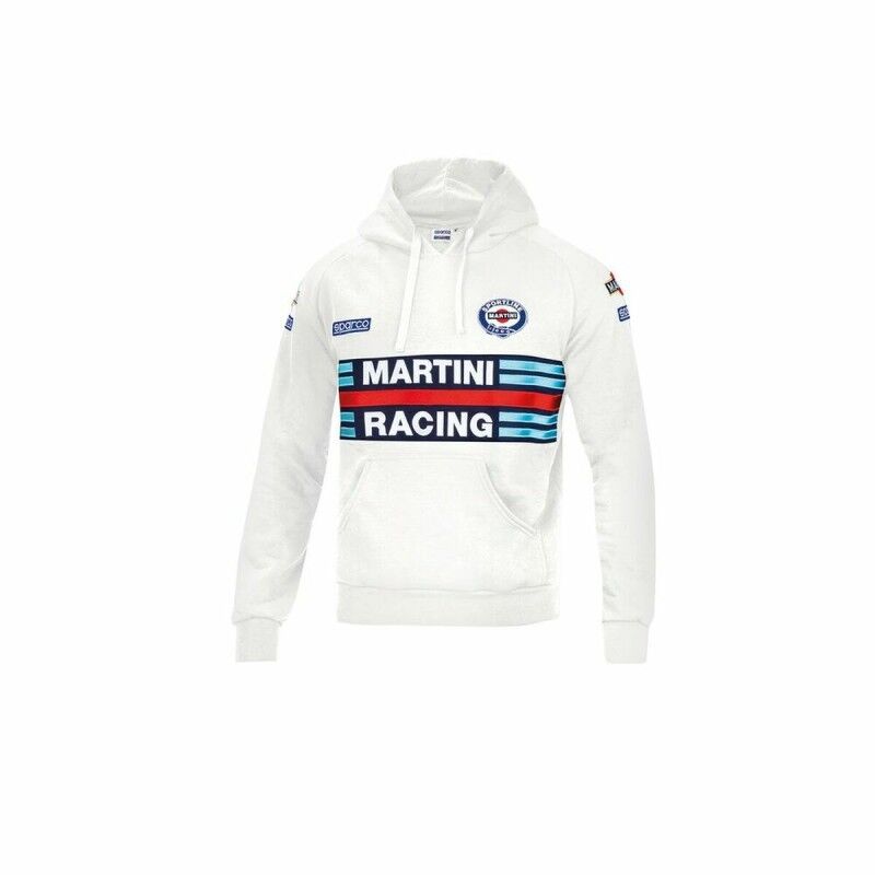 Sparco|Polar com Capuz Homem Sparco Martini Racing Branco Sparco|Polar com Capuz Homem Sparco Martini Racing Branco