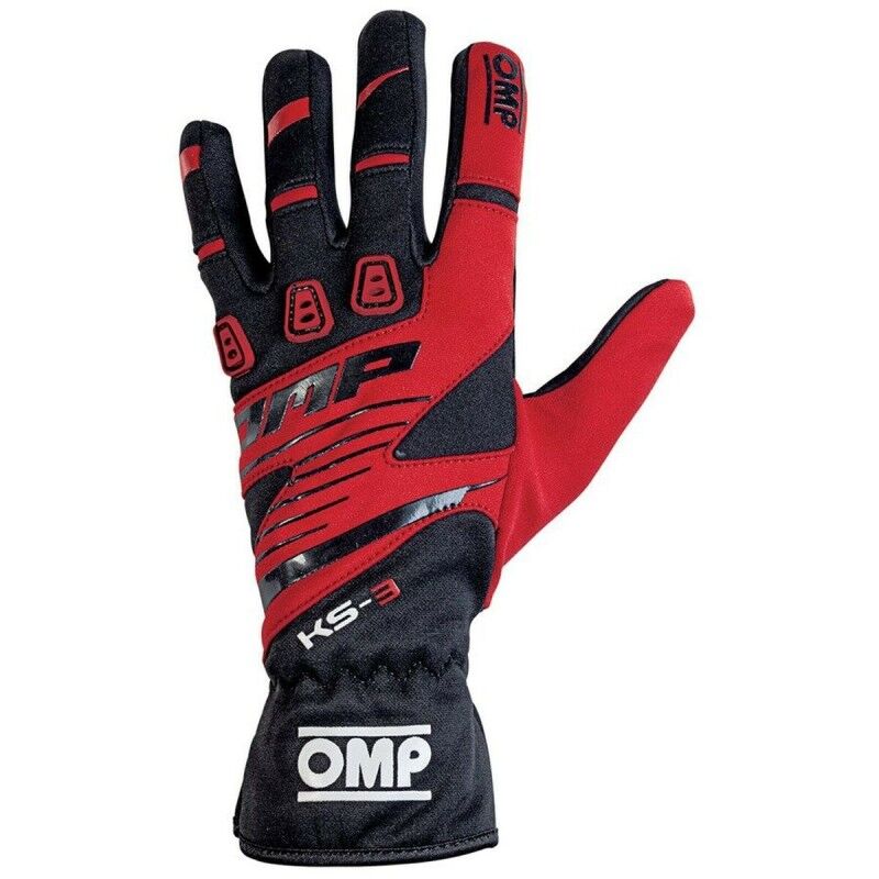 OMP|Luvas de karting OMP KS-3 Vermelho/Preto XXS