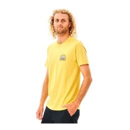 Rip Curl|Camisola de Manga Curta Homem Rip Curl Amarelo Homem
