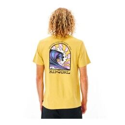 Rip Curl|Camisola de Manga Curta Homem Rip Curl Amarelo Homem
