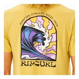 Rip Curl|Camisola de Manga Curta Homem Rip Curl Amarelo Homem