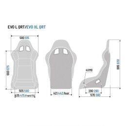 Sparco|Assento de Corrida Sparco EVO XL Piloto / Copiloto 2 Peças