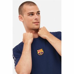 T-Shirt de Futebol de Manga Curta Homem F.C. Barcelona Azul Marinho