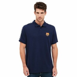 Polo de Manga Curta Homem F.C. Barcelona Azul Marinho