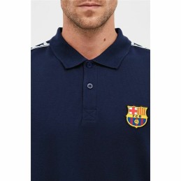 Polo de Manga Curta Homem F.C. Barcelona Azul Marinho