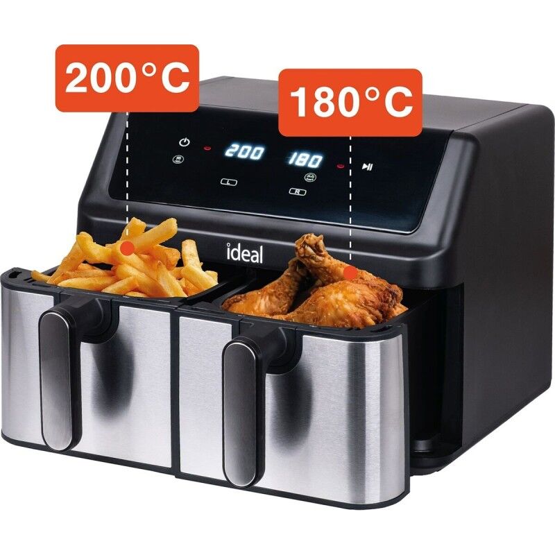 Eldom|Fritadeira de Ar Eldom IK1500 dualcrisp Preto 2000 W 9 L Eldom|Fritadeira de Ar Eldom IK1500 dualcrisp Preto 2000 W 9 L
