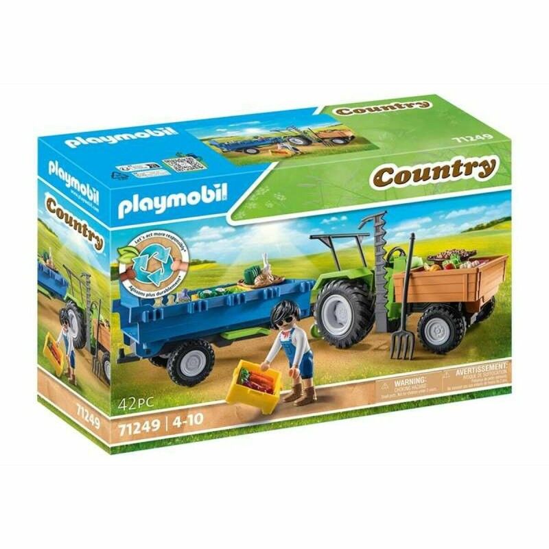 Playmobil|Playset de Veículos Playmobil 71249 42 Peças Trator Playmobil|Playset de Veículos Playmobil 71249 42 Peças Trator