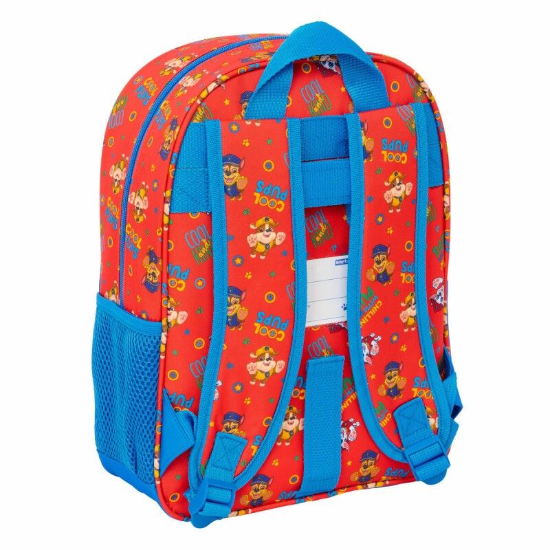 The Paw Patrol|Mochila Escolar The Paw Patrol Cool Azul Vermelho 26 x 34 x 11 cm