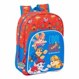 The Paw Patrol|Mochila Escolar The Paw Patrol Cool Azul Vermelho 26 x 34 x 11 cm
