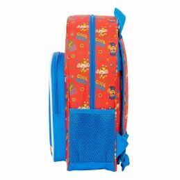 The Paw Patrol|Mochila Escolar The Paw Patrol Cool Azul Vermelho 26 x 34 x 11 cm