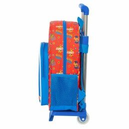 BlackFit8|Mochila Escolar com Rodas 905 BlackFit8 M313G Azul 32 x 42 x 15 cm