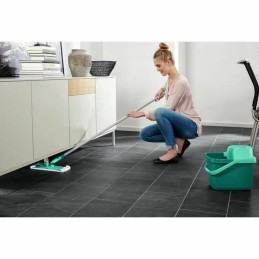 Mop with Bucket Leifheit Combi Clean M Verde Metal Plástico