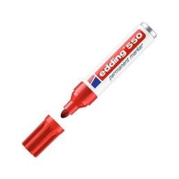 Edding|Rotulador permanente Edding 550 Vermelho (10 Unidades)