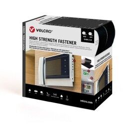 Velcro|Fita de Dupla Face Velcro Preto 50 mm x 5 m Extraforte
