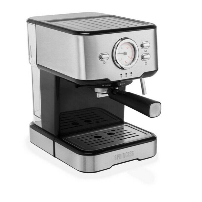 Princess|Máquina de Café Expresso Manual Princess 01.249412.01.001 Aço 1,5 L Princess|Máquina de Café Expresso Manual Princess 01.249412.01.001 Aço 1,5 L