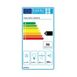 Teka|Extrator Convencional Teka GFG-2 BLACK 55 cm 329 m3/h 63 dB 180W