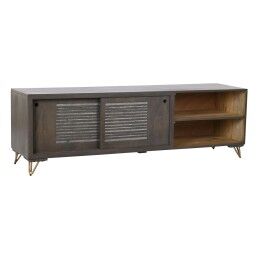DKD Home Decor|Mesa de apoio DKD Home Decor Duas cores Cristal Ferro 60 x 60 x 57 cm
