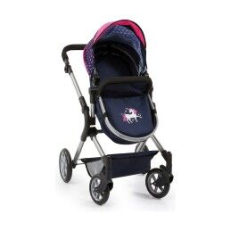 Reig|Carrinho para Bonecas Reig Combi Neo Pro Azul Marinho 63 cm
