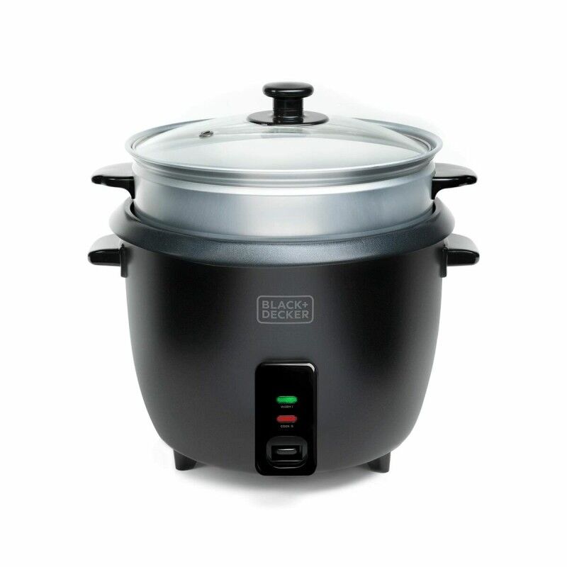 Black & Decker|Panela de Arroz Black & Decker BXRC1800E Preto 1,8 L Branco Alumínio 700 W Black & Decker|Panela de Arroz Black & Decker BXRC1800E Preto 1,8 L Branco Alumínio 700 W