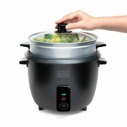 Black & Decker|Panela de Arroz Black & Decker BXRC1800E Preto 1,8 L Branco Alumínio 700 W