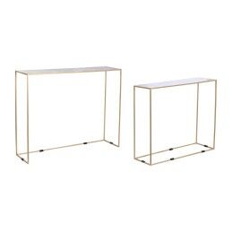 Gift Decor|Mesa Hall de Entrada Cinzento Madrepérola Aglomerado 30,5 x 78 x 90,5 cm