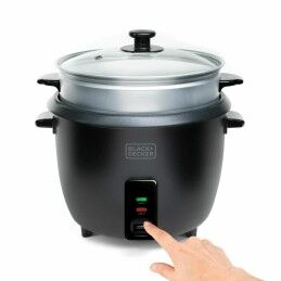 Black & Decker|Panela de Arroz Black & Decker BXRC1800E Preto 1,8 L Branco Alumínio 700 W