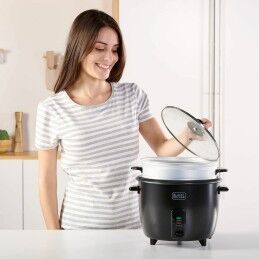 Black & Decker|Panela de Arroz Black & Decker BXRC1800E Preto 1,8 L Branco Alumínio 700 W