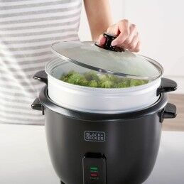 Black & Decker|Panela de Arroz Black & Decker BXRC1800E Preto 1,8 L Branco Alumínio 700 W