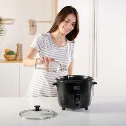 Black & Decker|Panela de Arroz Black & Decker BXRC1800E Preto 1,8 L Branco Alumínio 700 W