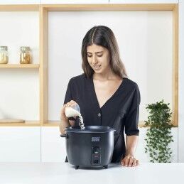Black & Decker|Panela de Arroz Black & Decker BXRC1800E Preto 1,8 L Branco Alumínio 700 W