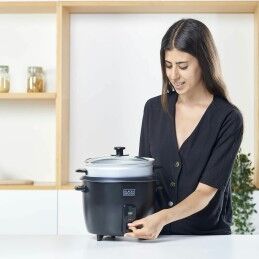 Black & Decker|Panela de Arroz Black & Decker BXRC1800E Preto 1,8 L Branco Alumínio 700 W