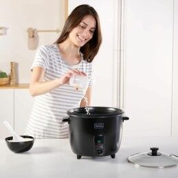 Black & Decker|Panela de Arroz Black & Decker BXRC1800E Preto 1,8 L Branco Alumínio 700 W