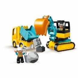 Lego|Playset Lego Construction 10931 Truck and Backhoe