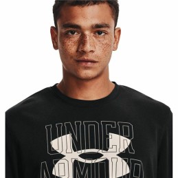 Camisola de Manga Comprida Homem Under Armour Logo Crew Preto