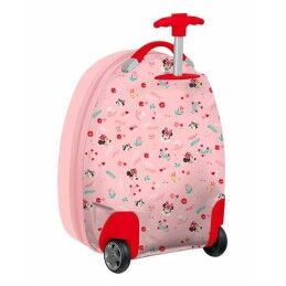 Stitch|Trolley de Cabine Stitch NAIVE Rosa Claro 28 x 43 x 23 cm