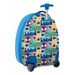 Stitch|Trolley de Cabine Stitch RESCUE Azul Vermelho 28 x 43 x 23 cm