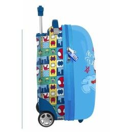 Stitch|Trolley de Cabine Stitch RESCUE Azul Vermelho 28 x 43 x 23 cm