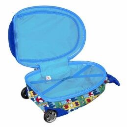 Stitch|Trolley de Cabine Stitch RESCUE Azul Vermelho 28 x 43 x 23 cm