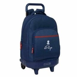 BlackFit8|Mochila Escolar com Rodas Evolution BlackFit8 Oxford Azul escuro (32 x 42 x 15 cm)
