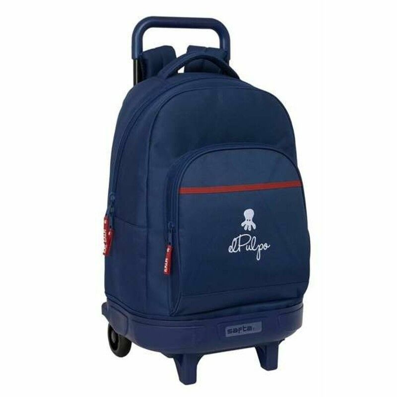 El Pulpo|Mochila Escolar com Rodas El Pulpo Azul Marinho 33 x 45 x 22 cm El Pulpo|Mochila Escolar com Rodas El Pulpo Azul Marinho 33 x 45 x 22 cm