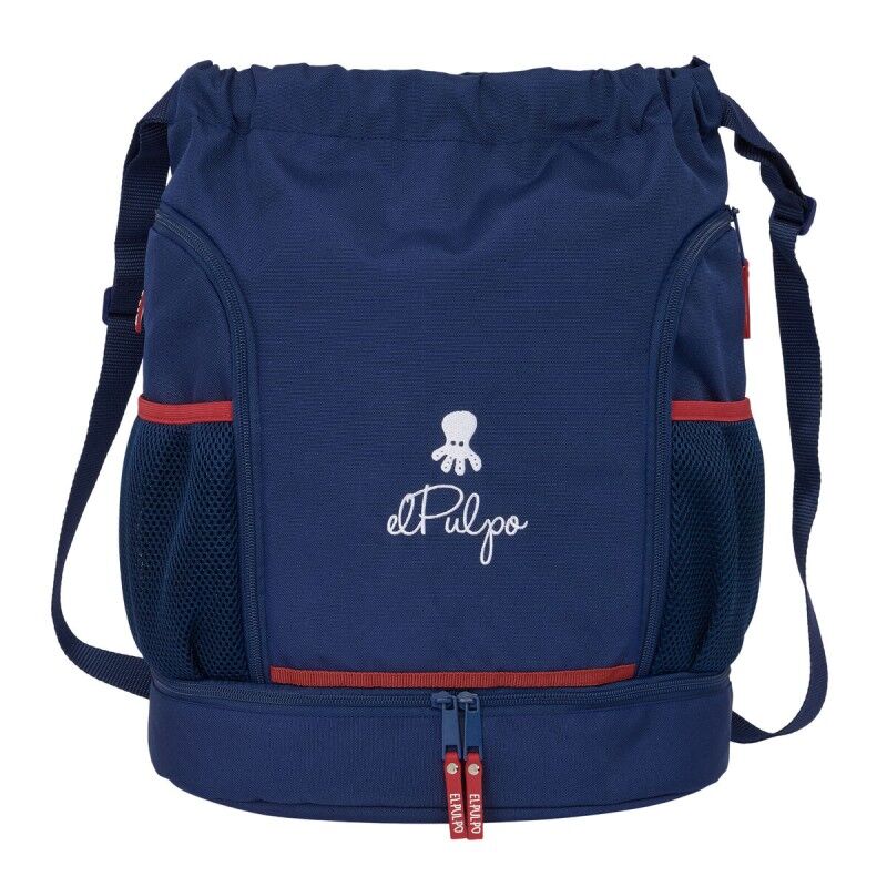 El Pulpo|Saco Mochila com Cordas El Pulpo Azul Marinho 35 x 40 x 1 cm