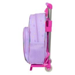 Unicorn Academy|Mochila Escolar com Rodas Unicorn Academy Lilás 28 x 34 x 10 cm