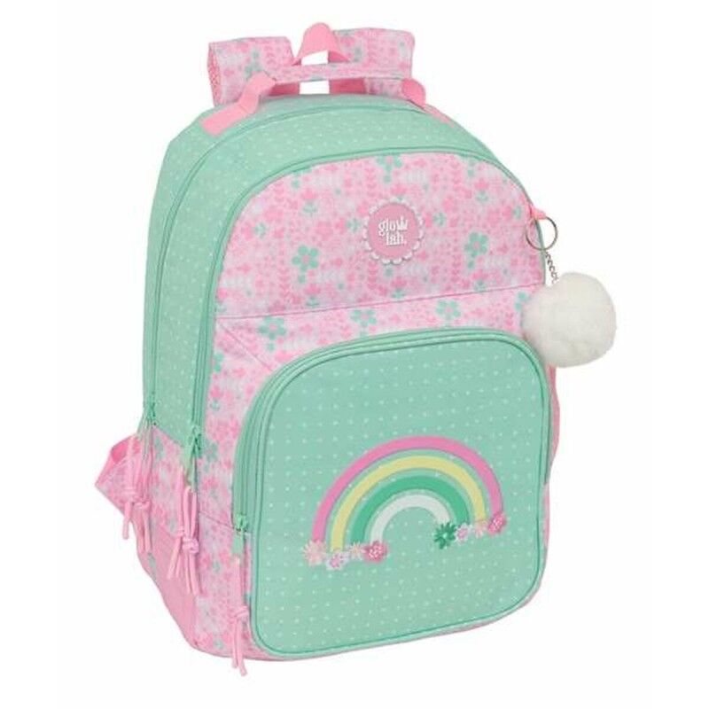 Glow Lab|Mochila Escolar Glow Lab Amazing Verde Cor de Rosa 32 x 42 x 15 cm Glow Lab|Mochila Escolar Glow Lab Amazing Verde Cor de Rosa 32 x 42 x 15 cm