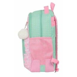 Glow Lab|Mochila Escolar Glow Lab Amazing Verde Cor de Rosa 32 x 42 x 15 cm