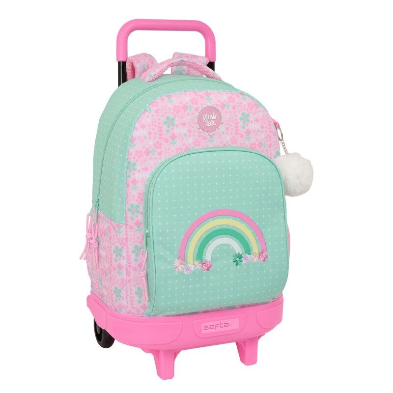 Glow Lab|Mochila Escolar com Rodas Glow Lab Amazing Verde Cor de Rosa 33 x 45 x 22 cm Glow Lab|Mochila Escolar com Rodas Glow Lab Amazing Verde Cor de Rosa 33 x 45 x 22 cm