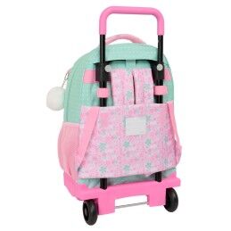 Glow Lab|Mochila Escolar com Rodas Glow Lab Amazing Verde Cor de Rosa 33 x 45 x 22 cm