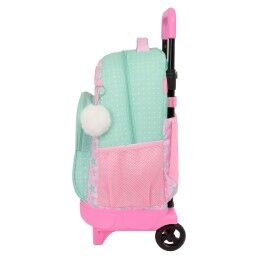 Glow Lab|Mochila Escolar com Rodas Glow Lab Amazing Verde Cor de Rosa 33 x 45 x 22 cm